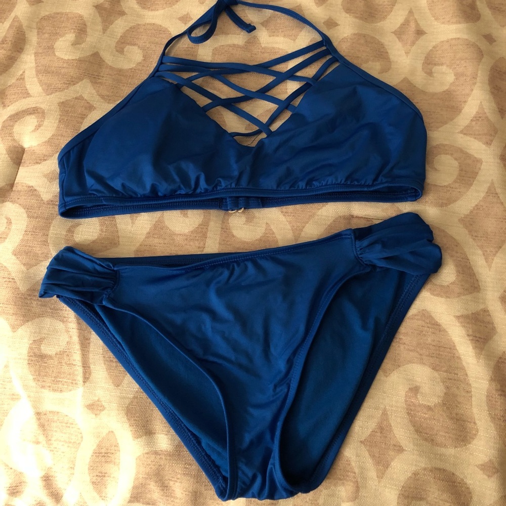 Cobalt Blue Bathing Suit